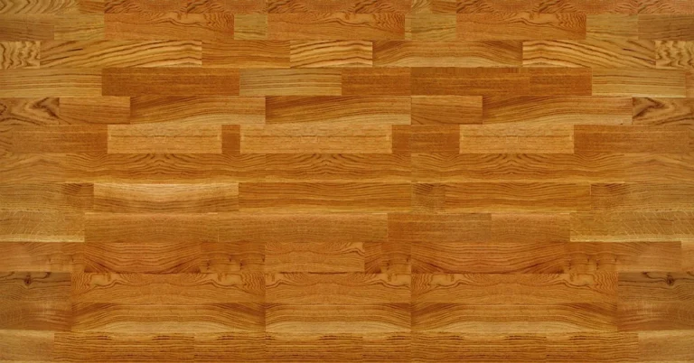 Beech parquet flooring showing tight, fine wood grain