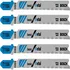 Bosch T118A bi-metal T-shank jigsaw blades 5 pack