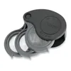 Carson TriView 5x/10x/15x folding loupe magnifier