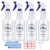 Chemical-resistant spray bottles for applying baking soda neutralizer solution