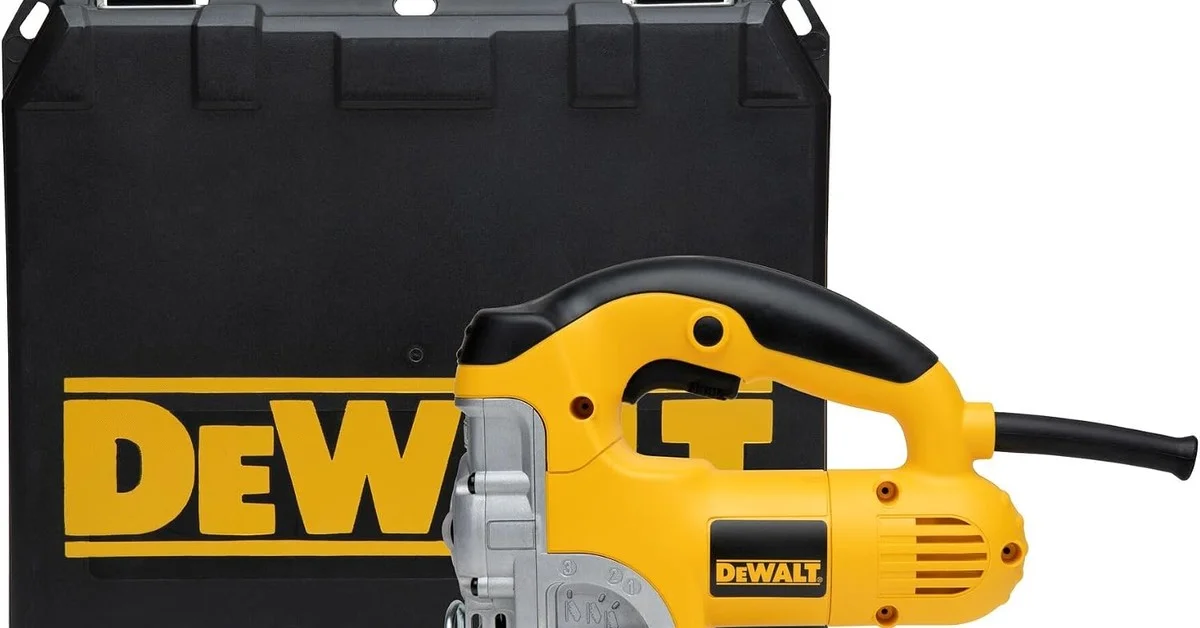 DEWALT top handle jigsaw used for cutting thick lumber