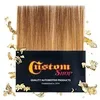 Custom Shop gilder's tip brush with loose gold leaf flakes