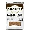 Watco Dark Walnut Danish Oil Wood Finish, Quart