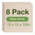 Maple plywood thin sheets 8-pack for laser cutting and craft projects
