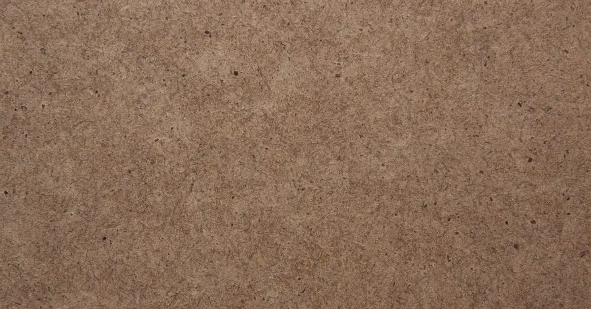 Close-up of a plain unfinished MDF board surface