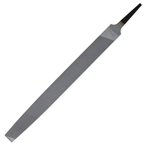 Nicholson 8 inch mill bastard-cut flat file with wooden handle