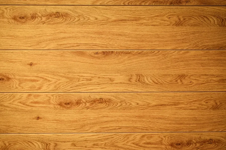 Oak planks showing the natural grain pattern under a clear finish