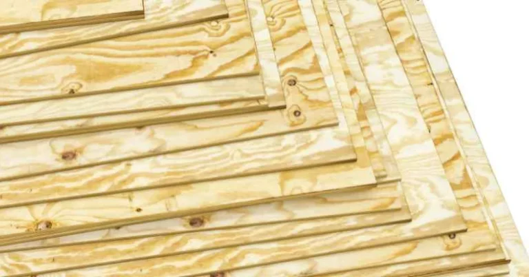 Stack of plywood sheets ready for framing with H-clips at the unsupported edges
