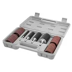 POWERTEC 71634 20-piece drill press sanding drum kit with sleeves and carrying case