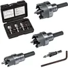Klein Tools heavy duty carbide hole cutter kit for conduit knockouts