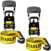 Stanley ratchet tie down straps 2 pack