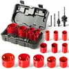 HYCHIKA 17-piece bi-metal hole saw kit