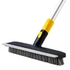 Stiff Bristle Deck Scrub Brush with Telescopic Handle
