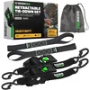 Rhino USA retractable ratchet tie down straps 2 pack