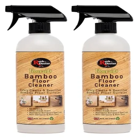 Rock Doctor Flooraid+ Bamboo Floor Cleaner Spray, 2 Pack, Heavy Duty Non Abrasive Cleaning Solution for Hard Floors, Counters, and Surfaces, Rinse Free