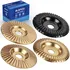 BLEKOO 4-piece wood shaping and carving disc set for angle grinders