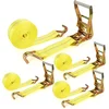 heavy duty 2 inch ratchet straps 4 pack 20 feet