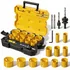 KATA 18-piece bi-metal hole saw kit including 1-1/8 inch size