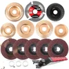 Pomsare 13-piece angle grinder wood carving and sanding disc kit