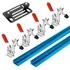 POWERTEC 48 inch T-track pair with toggle clamps for a jointing sled