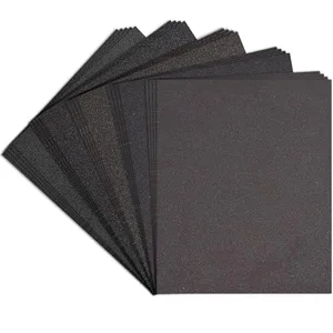 Premium Sandpaper Assortment 9" x 11" - 25 Pcs (80, 120, 180, 220, 320, 400 Grits) Silicon Carbide W