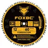 FOXBC 12-Inch 60-Tooth Miter Saw Blade for Admiral