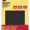 3M Wetordry assorted-grit sandpaper sheets for sanding between stain coats