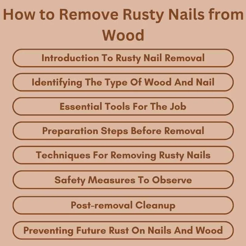 How to Remove Rusty Nails from Wood