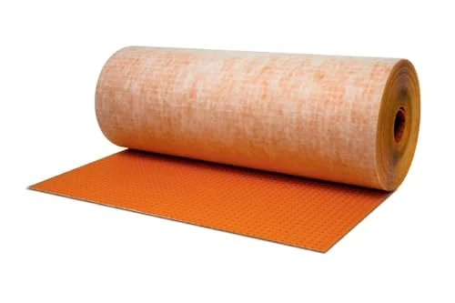 Schluter DITRA uncoupling membrane roll, orange polyethylene, 54 square feet