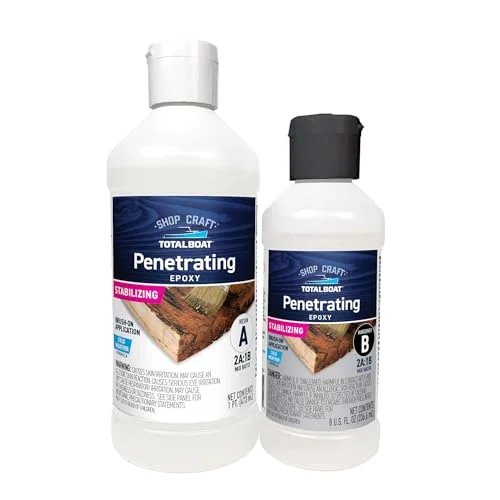 TotalBoat clear penetrating epoxy wood sealer two-part kit