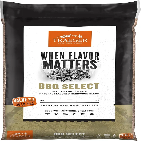 Traeger Signature Blend 20 lb bag of all-natural wood pellets