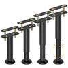 Adjustable steel bed center support legs, set of four