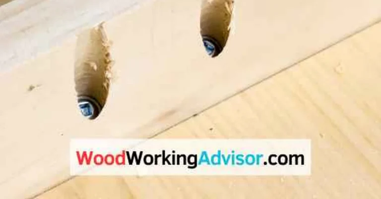Close-up of a glued wood joint in a board, illustrating how to join two boards lengthwise