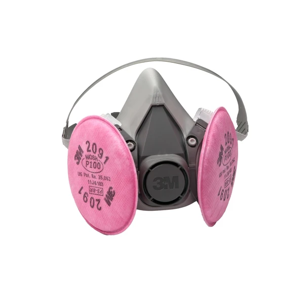 3M half facepiece reusable respirator with P100 filters