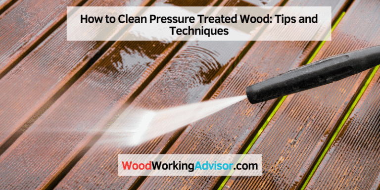 How to clean pressure treated wood before and after