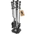 AMAGABELI 5-Piece Fireplace Tool Set, 31-Inch