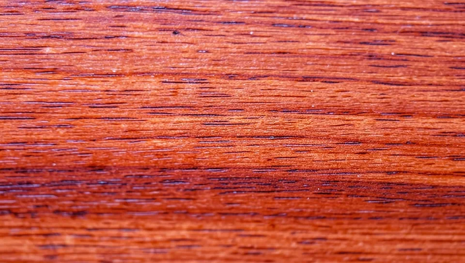 Close-up of real cherry wood grain