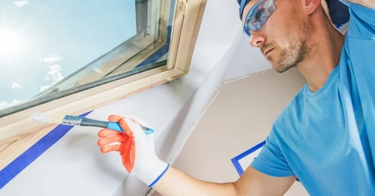 Priming and painting the exterior finish over a sheathed wall opening