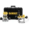 DEWALT DW618PK fixed and plunge base router kit
