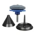 drill powered mower blade sharpener and balancer attachment set