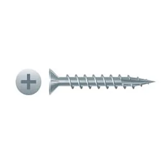 FASTENPOWER particle board screws, Type 17 point, flat head