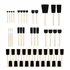 Bates 50-pack foam paint brushes