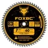 FOXBC 60 tooth fine finish circular saw blade for smooth cuts in treated deck boards