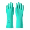 Green chemical-resistant nitrile gloves, pair