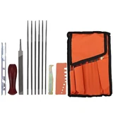 Hipa 12 Pack Chainsaw File and Sharpener Kit with six round files