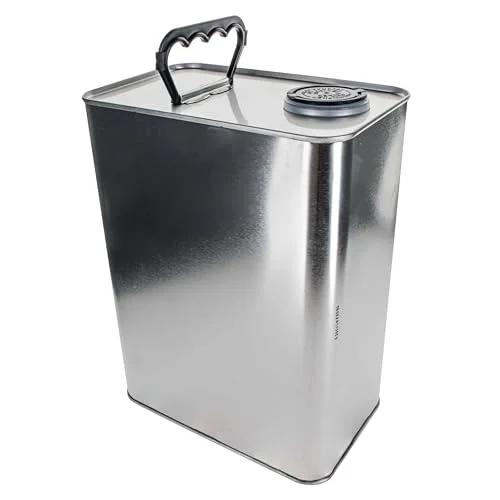Master Elite 1 Gallon Empty F-Style Metal Rectangular Solvent Can with Caps