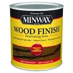 Minwax Wood Finish oil-based penetrating wood stain can, Dark Walnut, 1 quart
