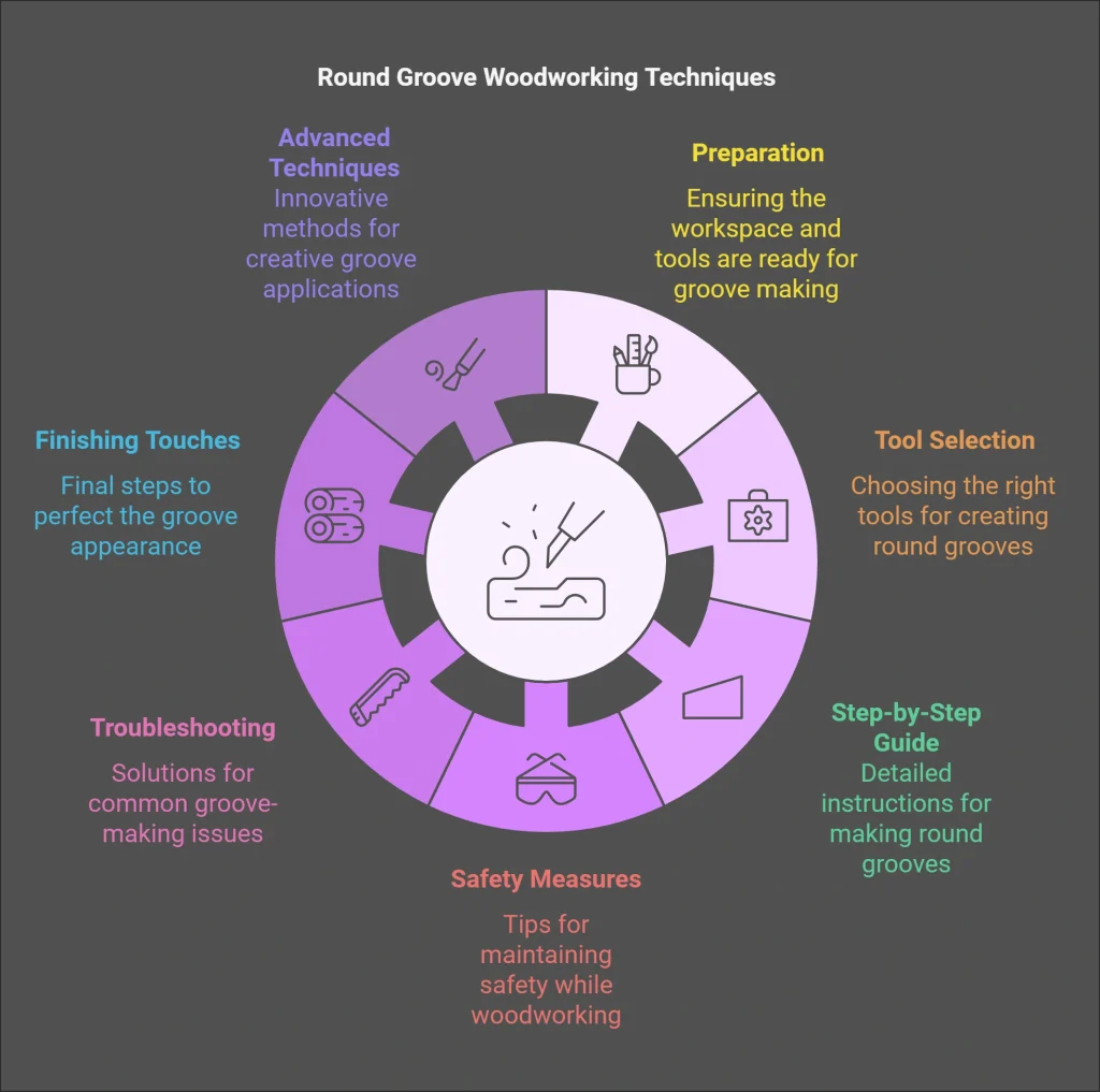 Round Groove in Wood