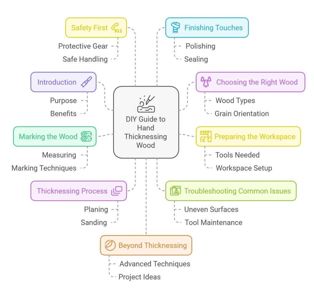 How to Thickness Wood by Hand 
