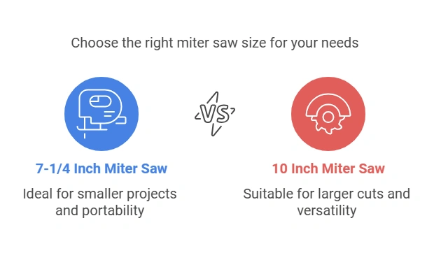 7 1 4 Vs 10 Inch Miter Saw